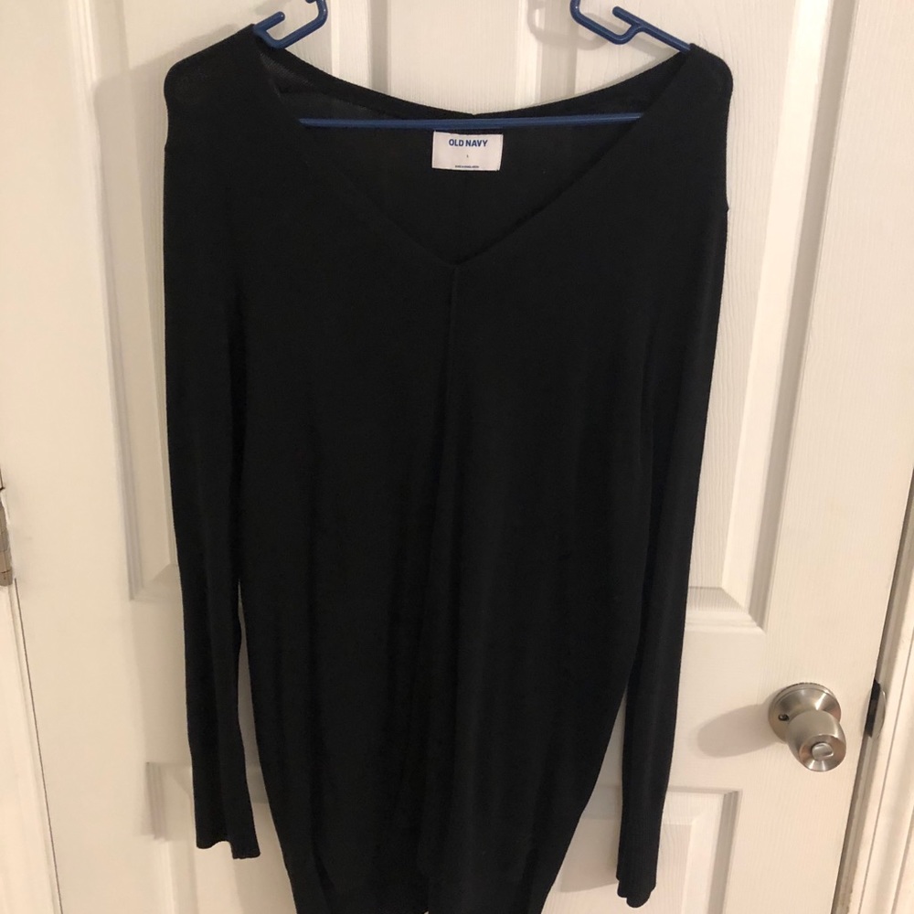 Black tunic sweater